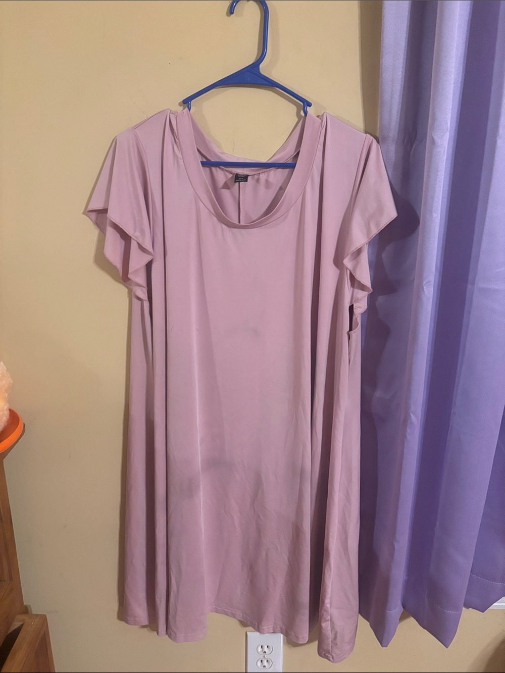 SHEIN Curve Sleeveless Shift Dress in Blush Pink